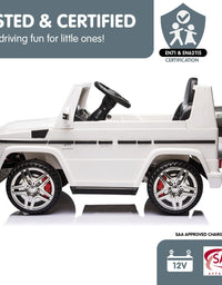 Kahuna Mercedes Benz AMG G65 Licensed Kids Ride On Electric Car Remote Control - White
