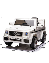 Kahuna Mercedes Benz AMG G65 Licensed Kids Ride On Electric Car Remote Control - White
