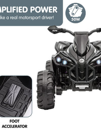 Kahuna GTS99 Kids Electric Ride On Quad Bike Toy ATV 50W - Black
