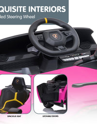 Kahuna Lamborghini Performante Kids Electric Ride On Car Remote Control by Kahuna - Pink
