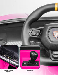 Kahuna Lamborghini Performante Kids Electric Ride On Car Remote Control by Kahuna - Pink

