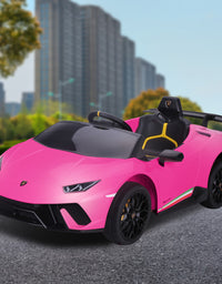 Kahuna Lamborghini Performante Kids Electric Ride On Car Remote Control by Kahuna - Pink
