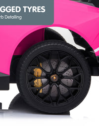 Kahuna Lamborghini Performante Kids Electric Ride On Car Remote Control by Kahuna - Pink
