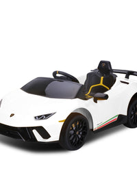 Kahuna Lamborghini Performante Kids Electric Ride On Car Remote Control by Kahuna - White
