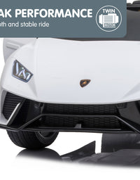 Kahuna Lamborghini Performante Kids Electric Ride On Car Remote Control by Kahuna - White
