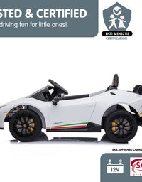 Kahuna Lamborghini Performante Kids Electric Ride On Car Remote Control by Kahuna - White
