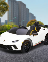 Kahuna Lamborghini Performante Kids Electric Ride On Car Remote Control by Kahuna - White
