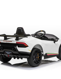 Kahuna Lamborghini Performante Kids Electric Ride On Car Remote Control by Kahuna - White
