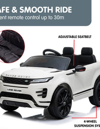 Kahuna Land Rover Licensed Kids Electric Ride On Car Remote Control - White
