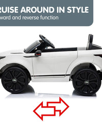 Kahuna Land Rover Licensed Kids Electric Ride On Car Remote Control - White
