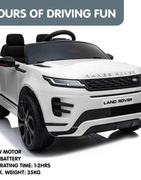 Kahuna Land Rover Licensed Kids Electric Ride On Car Remote Control - White
