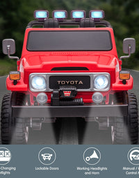 Kahuna Licensed Toyota FJ-40 Electric Kids Ride On Car by Kahuna - Red
