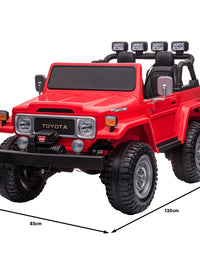 Kahuna Licensed Toyota FJ-40 Electric Kids Ride On Car by Kahuna - Red
