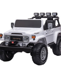 Kahuna Licensed Toyota FJ-40 Kids Ride On Electric Toy Car 80W - White

