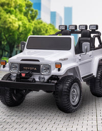Kahuna Licensed Toyota FJ-40 Kids Ride On Electric Toy Car 80W - White
