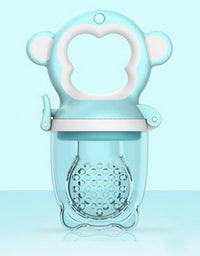 2 X Newborn Baby Food Fruit Nipple Feeder Pacifier Safety Silicone Feeding Tool Pink Small
