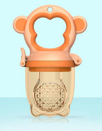 2 X Newborn Baby Food Fruit Nipple Feeder Pacifier Safety Silicone Feeding Tool Pink Small
