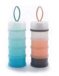 Baby Formula Milk Powder Snack Stackable 4 Layers Dispenser Container Infant Toddler Pink Blue
