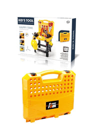 Toy Power Workbench, Kids Power Tool Bench Construction Set with Tools and Electric Drill
