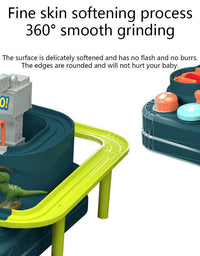 Dinosaur Track Car Adventure Toy Pull Back Christmas Gift Elevator Educational Toys

