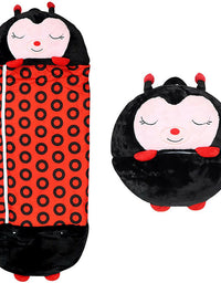 Kids Sleeping Bag Happy Children Toy Plush Lady Bug Large
