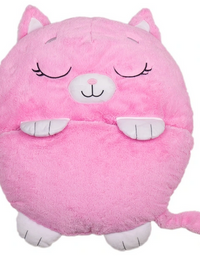 Kids Sleeping Bag Happy Children Toy Plush Pink Cat Large
