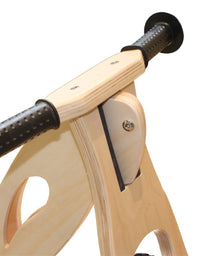 Wooden Balance Training Bike for Kids (2-6 yr) - Natural Wood with Hand grip
