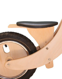 Wooden Balance Training Bike for Kids (2-6 yr) - Natural Wood with Hand grip
