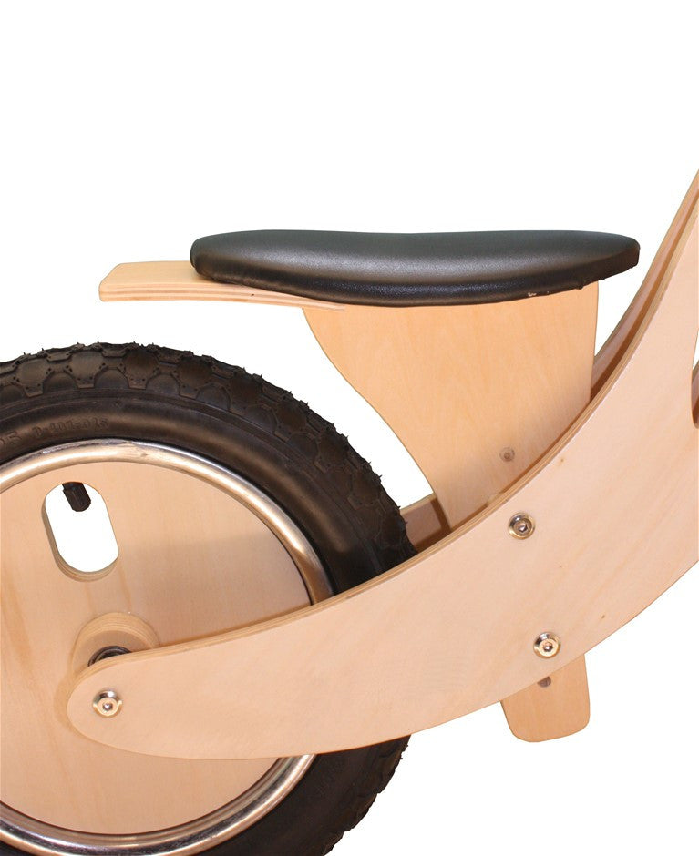 Wooden Balance Training Bike for Kids (2-6 yr) - Natural Wood with Hand grip