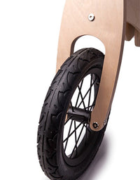 Wooden Balance Bike for Kids - 2-6 yr Training Ride Bike l Natural Wood with Hand grip
