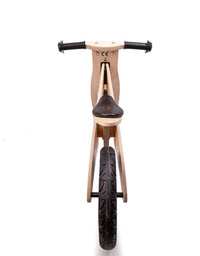 Wooden Balance Bike for Kids - 2-6 yr Training Ride Bike l Natural Wood with Hand grip
