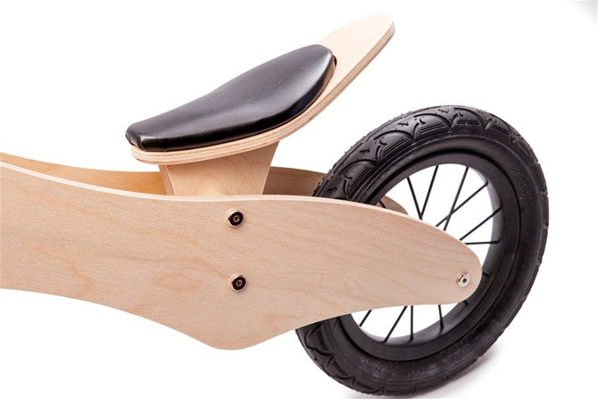 Wooden Balance Bike for Kids - 2-6 yr Training Ride Bike l Natural Wood with Hand grip
