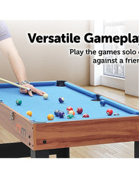 4FT 3-in-1 Games Foosball Soccer Hockey Pool Table
