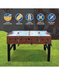 4FT 3-in-1 Games Foosball Soccer Hockey Pool Table
