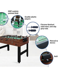 4FT 3-in-1 Games Foosball Soccer Hockey Pool Table
