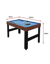4FT 3-in-1 Games Foosball Soccer Hockey Pool Table
