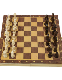 Chess Board Games Folding Large Chess Wooden Chessboard Set Wood Toy Gift
